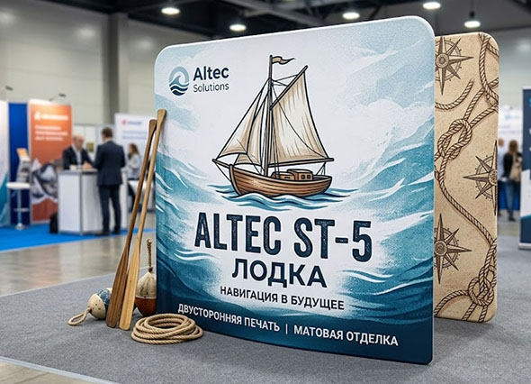 Стенд Altec ST-5 Лодка без подсветки двусторонняя печать