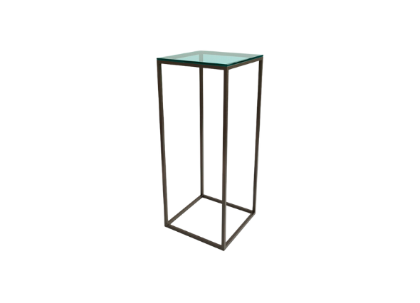 Коктейльный Стол High Cube Glass чёрный