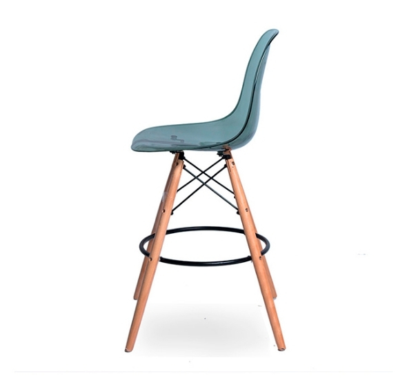 Стул барный Eames дымчатый