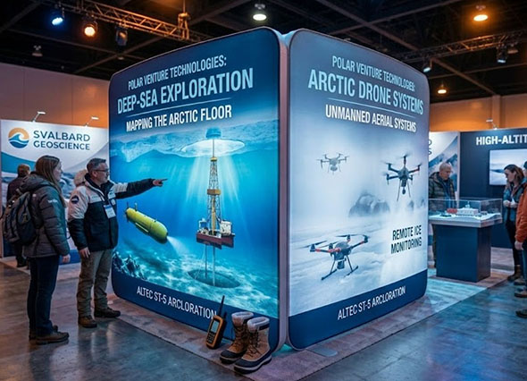 Стенд Altec ST-5 Лодка с подсветкой двусторонняя печать